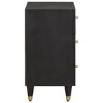 Casa si Gradina - Mobilier - Comode si corpuri - Noptiere - Noptiera Negru 50 x 33 x 62 cm Lemn de mango solid - Infinity.ro