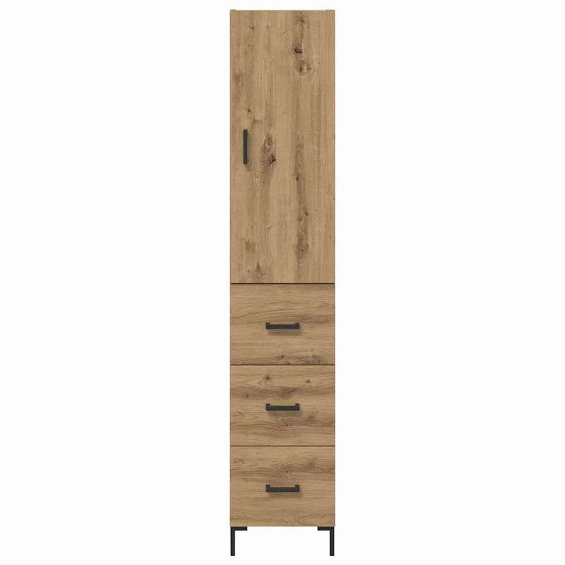 Casa si Gradina - Mobilier - Comode si corpuri - Corpuri bucatarie - Bufet Stejar Artizanal 69,5 x 34 x 180 cm Lemn compozit - Infinity.ro