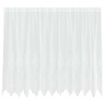 Casa si Gradina - Textile si covoare - Perdele si draperii - Perdele - Cortina din Dantela cu perdele Alb 300 x 140 cm Poliester - Infinity.ro