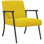 Casa si Gradina - Mobilier - Scaune si fotolii - Fotolii - fotoliu Galben 59 x 75 x 78 cm Catifea - Infinity.ro