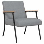 Casa si Gradina - Mobilier - Scaune si fotolii - Fotolii - fotoliu Gri deschis 59 x 75 x 78 cm tesatura - Infinity.ro
