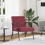 Casa si Gradina - Mobilier - Scaune si fotolii - Fotolii - fotoliu Rosu Vin 59 x 75 x 78 cm tesatura - Infinity.ro