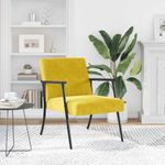 Casa si Gradina - Mobilier - Scaune si fotolii - Fotolii - fotoliu Galben 59 x 75 x 78 cm Catifea - Infinity.ro