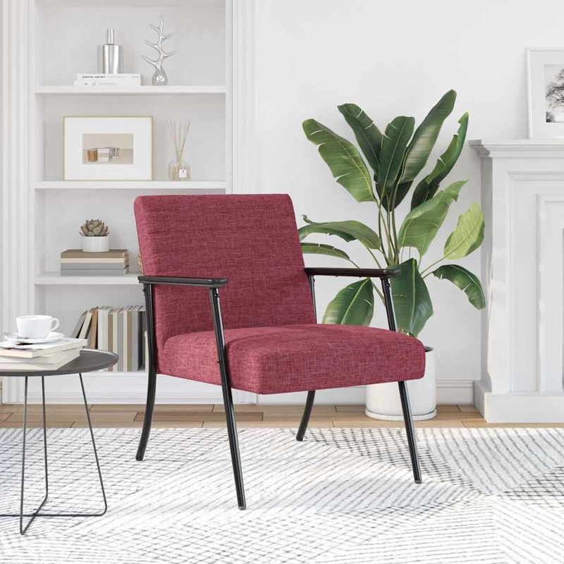 Casa si Gradina - Mobilier - Scaune si fotolii - Fotolii - fotoliu Rosu Vin 59 x 75 x 78 cm tesatura - Infinity.ro