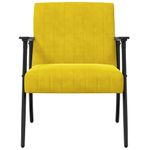Casa si Gradina - Mobilier - Scaune si fotolii - Fotolii - fotoliu Galben 59 x 75 x 78 cm Catifea - Infinity.ro