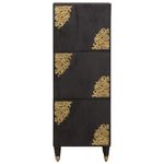 Casa si Gradina - Mobilier - Dulapuri si sifoniere - Dulapuri - Bufet cu raft cu usa Negru 40 x 33 x 110 cm Lemn de mango solid - Infinity.ro