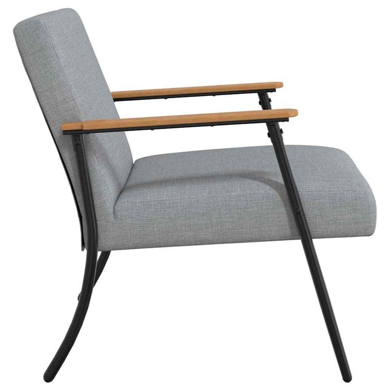 Casa si Gradina - Mobilier - Scaune si fotolii - Fotolii - fotoliu Gri deschis 59 x 75 x 78 cm tesatura - Infinity.ro