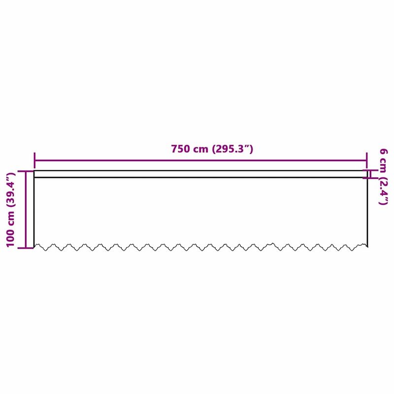 Casa si Gradina - Textile si covoare - Perdele si draperii - Perdele - Cortina din Dantela cu perdele Alb 750 x 100 cm Poliester - Infinity.ro