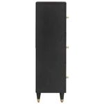 Casa si Gradina - Mobilier - Dulapuri si sifoniere - Dulapuri - Bufet cu raft cu usa Negru 40 x 33 x 110 cm Lemn de mango solid - Infinity.ro