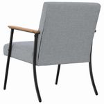 Casa si Gradina - Mobilier - Scaune si fotolii - Fotolii - fotoliu Gri deschis 59 x 75 x 78 cm tesatura - Infinity.ro