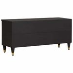 Casa si Gradina - Mobilier - Comode si corpuri - Comode - Cabinet TV cu sertar Negru 100 x 33 x 46 cm Lemn de mango solid - Infinity.ro