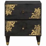 Casa si Gradina - Mobilier - Comode si corpuri - Noptiere - Noptiera 2 pcs Negru 40 x 33 x 46 cm Lemn de mango solid - Infinity.ro