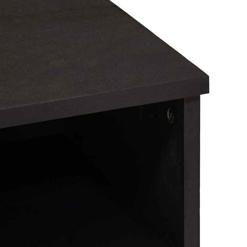 Casa si Gradina - Mobilier - Comode si corpuri - Comode - Cabinet TV cu sertar Negru 100 x 33 x 46 cm Lemn de mango solid - Infinity.ro
