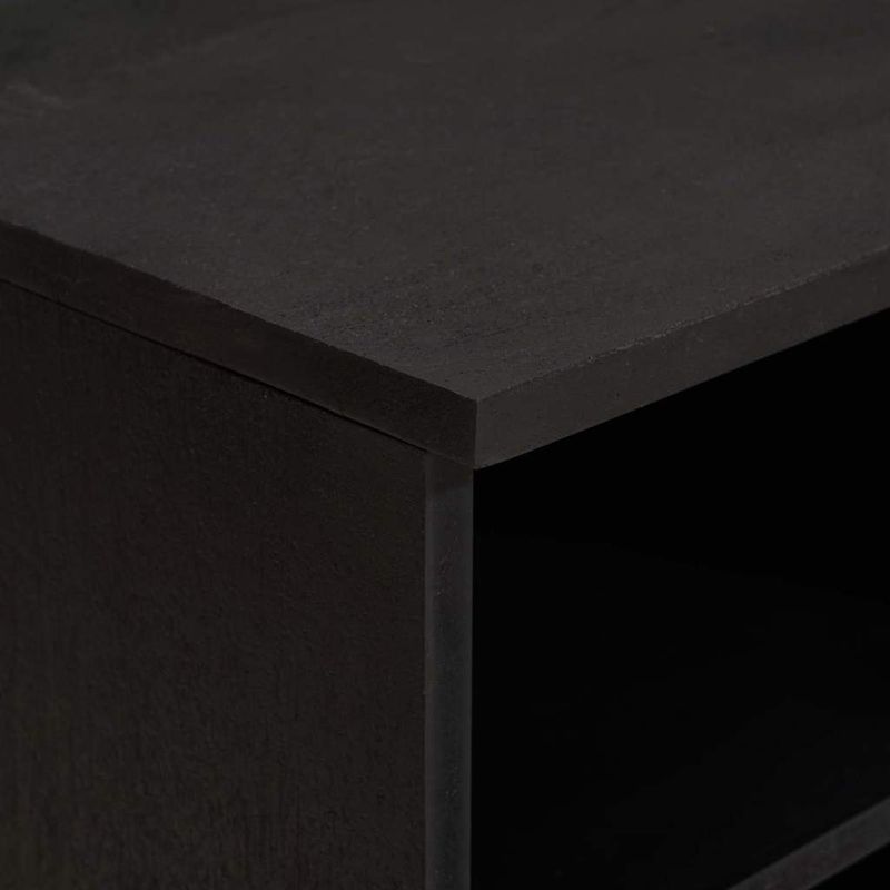 Casa si Gradina - Mobilier - Comode si corpuri - Comode - Cabinet TV cu sertar Negru 80 x 33 x 46 cm Lemn de mango solid - Infinity.ro