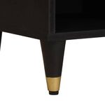 Casa si Gradina - Mobilier - Comode si corpuri - Comode - Cabinet TV cu sertar Negru 100 x 33 x 46 cm Lemn de mango solid - Infinity.ro
