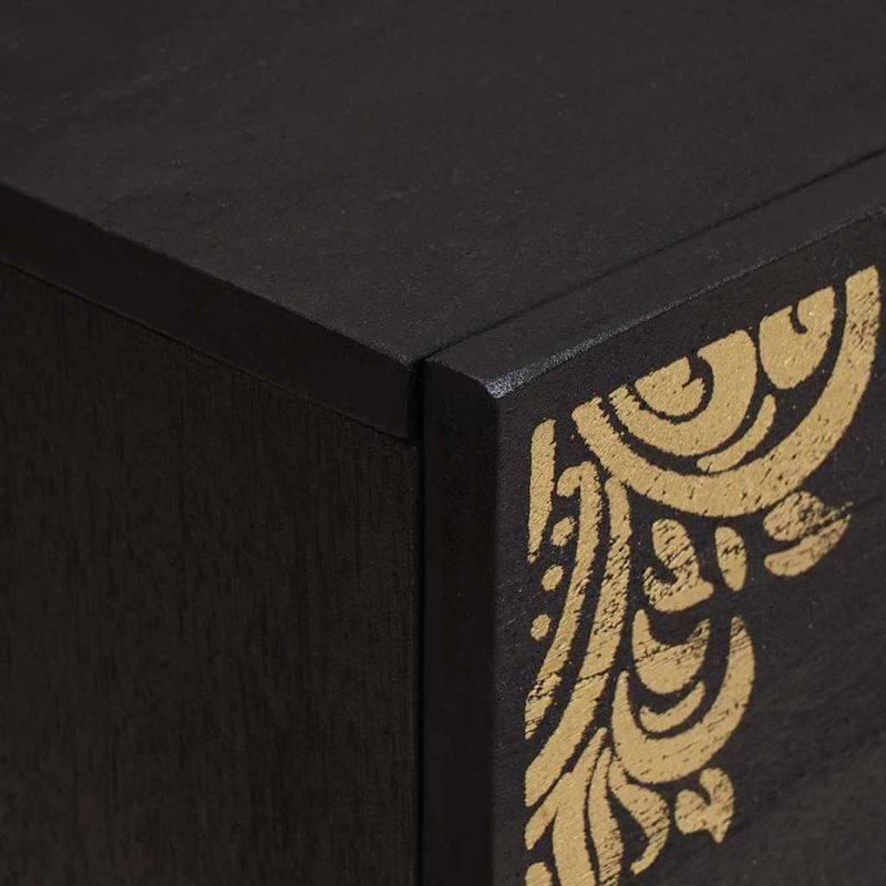 Casa si Gradina - Mobilier - Comode si corpuri - Noptiere - Noptiera 2 pcs Negru 40 x 33 x 46 cm Lemn de mango solid - Infinity.ro