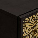 Casa si Gradina - Mobilier - Dulapuri si sifoniere - Dulapuri - Bufet cu raft cu usa Negru 40 x 33 x 75 cm Lemn de mango solid - Infinity.ro