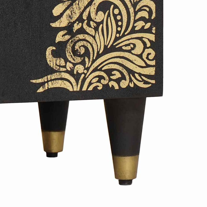Casa si Gradina - Mobilier - Mobilier baie - Comode baie - Comoda de chiuveta Negru 62 x 33 x 58 cm Lemn de mango solid - Infinity.ro