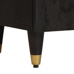 Casa si Gradina - Mobilier - Dulapuri si sifoniere - Dulapuri - Bufet cu raft cu usa Negru 40 x 33 x 75 cm Lemn de mango solid - Infinity.ro