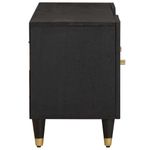 Casa si Gradina - Mobilier - Comode si corpuri - Comode - Cabinet TV cu raft Negru 105 x 33 x 46 cm Lemn de mango solid - Infinity.ro