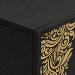 Casa si Gradina - Mobilier - Comode si corpuri - Comode - Cabinet TV cu raft Negru 105 x 33 x 46 cm Lemn de mango solid - Infinity.ro