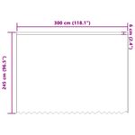 Casa si Gradina - Textile si covoare - Perdele si draperii - Perdele - Cortina din Dantela cu perdele Alb 300 x 245 cm Poliester - Infinity.ro