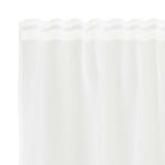 Casa si Gradina - Textile si covoare - Perdele si draperii - Perdele - Cortina din Dantela cu perdele Alb 150 x 240 cm Poliester - Infinity.ro