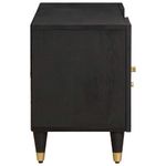 Casa si Gradina - Mobilier - Comode si corpuri - Comode - Cabinet TV cu sertar Negru 105 x 33 x 46 cm Lemn de mango solid - Infinity.ro