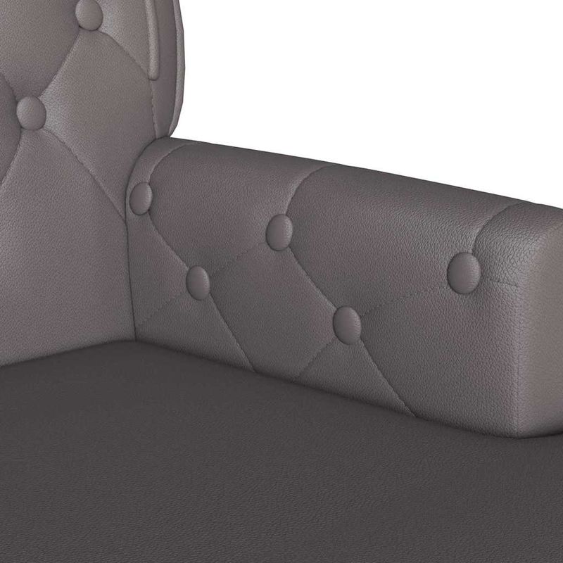 Casa si Gradina - Mobilier - Canapele si coltare - Banchete - Banca Chesterfield Gri 119.5 x 64.5 x 75 cm Piele artificiala - Infinity.ro