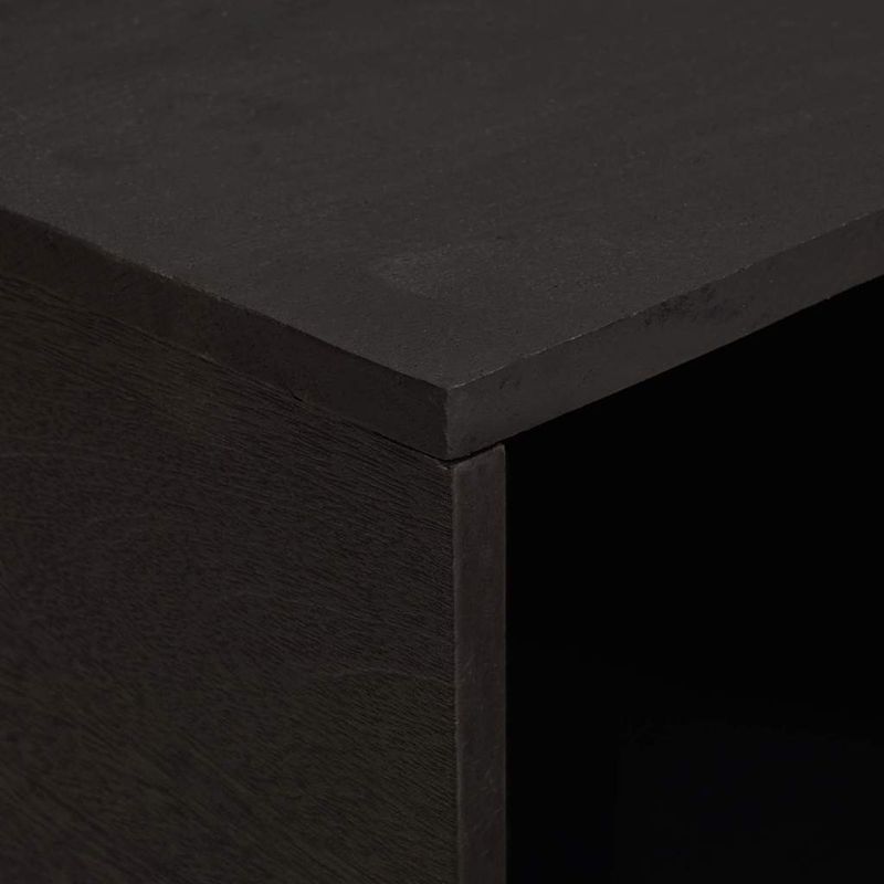 Casa si Gradina - Mobilier - Mese si birouri - Masute de cafea - Masa de cafea Negru 80 x 50 x 40 cm Lemn de mango solid - Infinity.ro