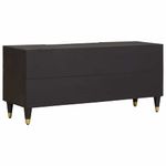 Casa si Gradina - Mobilier - Comode si corpuri - Comode - Cabinet TV cu sertar Negru 105 x 33 x 46 cm Lemn de mango solid - Infinity.ro
