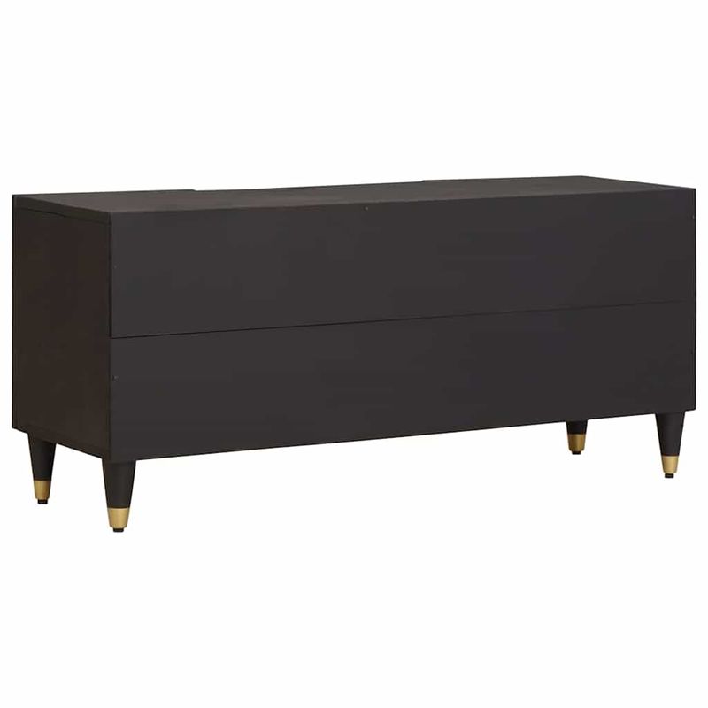 Casa si Gradina - Mobilier - Comode si corpuri - Comode - Cabinet TV cu sertar Negru 105 x 33 x 46 cm Lemn de mango solid - Infinity.ro