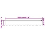 Casa si Gradina - Textile si covoare - Perdele si draperii - Perdele - Cortina din Dantela cu perdele Alb 1200 x 140 cm Poliester - Infinity.ro