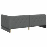 Casa si Gradina - Mobilier - Paturi si accesorii - Paturi - Cadru de pat coltar Gri inchis 100 x 200 cm tesatura - Infinity.ro