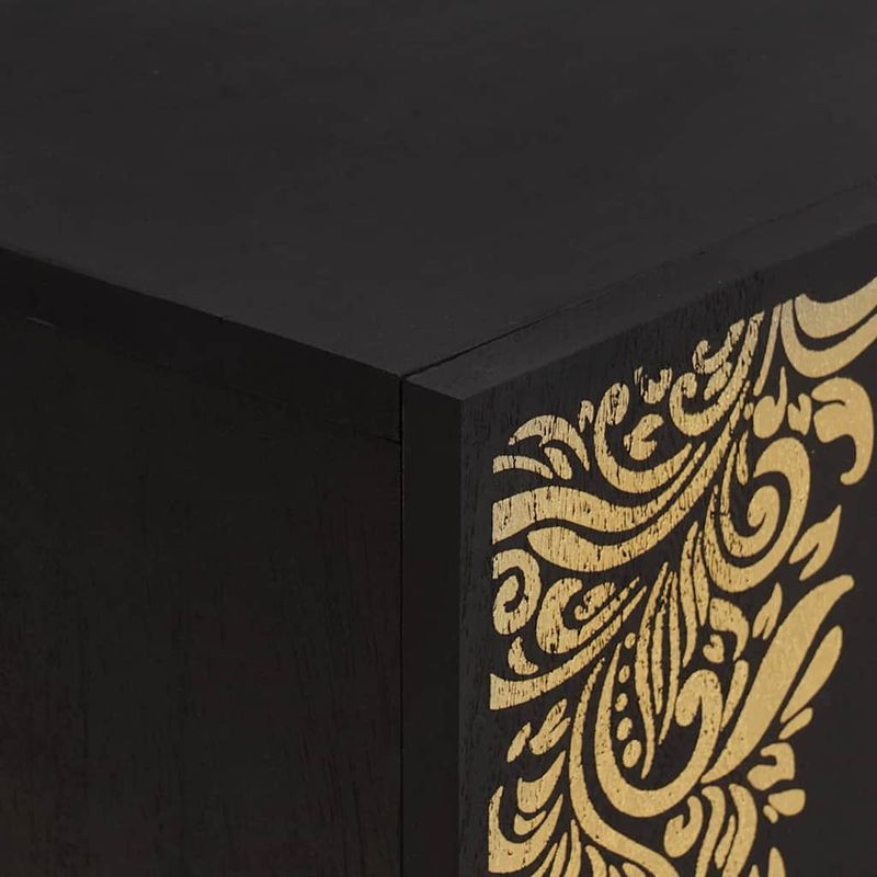 Casa si Gradina - Mobilier - Comode si corpuri - Comode - Cabinet TV cu sertar Negru 105 x 33 x 46 cm Lemn de mango solid - Infinity.ro