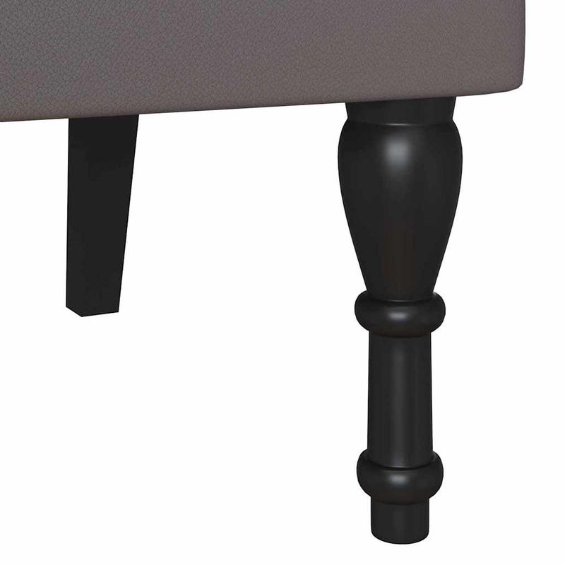 Casa si Gradina - Mobilier - Canapele si coltare - Banchete - Banca Chesterfield Gri 119.5 x 64.5 x 75 cm Piele artificiala - Infinity.ro