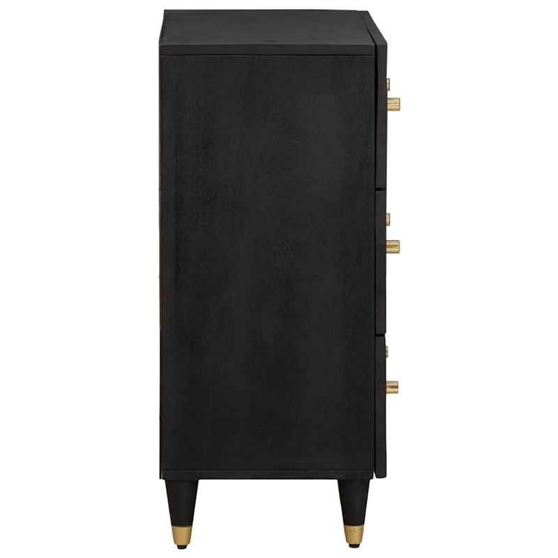 Casa si Gradina - Mobilier - Dulapuri si sifoniere - Dulapuri - Bufet Negru 60 x 33 x 75 cm Lemn de mango solid - Infinity.ro