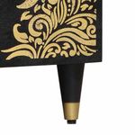 Casa si Gradina - Mobilier - Mese si birouri - Masute de cafea - Masa de cafea Negru 80 x 50 x 40 cm Lemn de mango solid - Infinity.ro