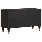 Casa si Gradina - Mobilier - Comode si corpuri - Comode - Cabinet TV cu raft Negru 80 x 33 x 46 cm Lemn de mango solid - Infinity.ro