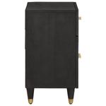 Casa si Gradina - Mobilier - Comode si corpuri - Noptiere - Noptiera cu usa Negru 50 x 33 x 60 cm Lemn de mango solid - Infinity.ro