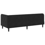 Casa si Gradina - Mobilier - Paturi si accesorii - Paturi - Cadru de pat coltar cu headboard Negru 80 x 200 cm Catifea - Infinity.ro