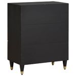 Casa si Gradina - Mobilier - Dulapuri si sifoniere - Dulapuri - Bufet Negru 60 x 33 x 75 cm Lemn de mango solid - Infinity.ro
