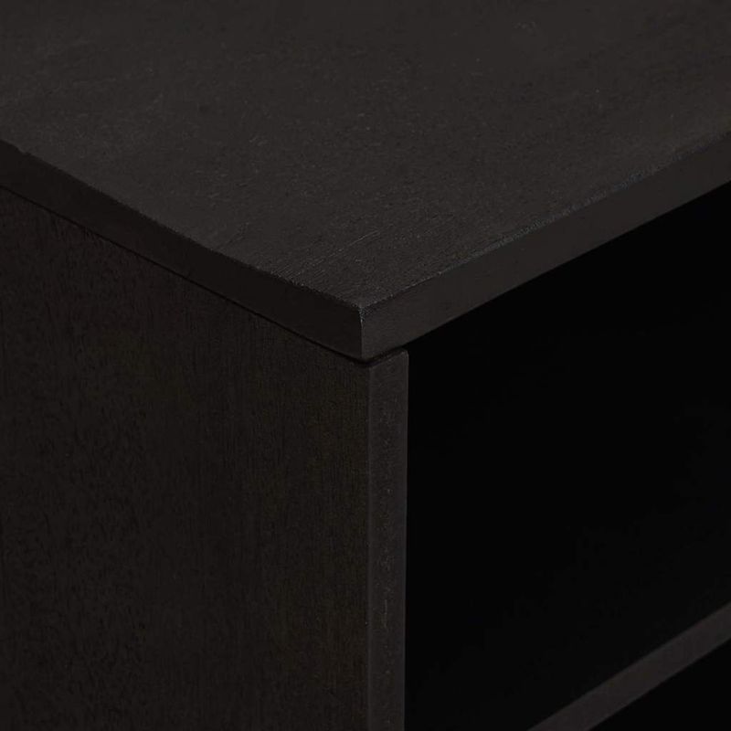 Casa si Gradina - Mobilier - Comode si corpuri - Comode - Cabinet TV cu raft Negru 80 x 33 x 46 cm Lemn de mango solid - Infinity.ro