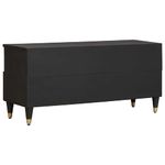 Casa si Gradina - Mobilier - Comode si corpuri - Comode - Cabinet TV cu sertar Negru 100 x 33 x 46 cm Lemn de mango solid - Infinity.ro