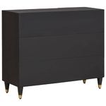 Casa si Gradina - Mobilier - Dulapuri si sifoniere - Dulapuri - Bufet cu raft cu usa Negru 90 x 33 x 75 cm Lemn de mango solid - Infinity.ro
