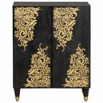 Casa si Gradina - Mobilier - Dulapuri si sifoniere - Dulapuri - Bufet Negru 60 x 33 x 75 cm Lemn de mango solid - Infinity.ro