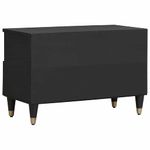 Casa si Gradina - Mobilier - Comode si corpuri - Comode - Cabinet TV cu sertar Negru 70 x 33 x 46 cm Lemn de mango solid - Infinity.ro