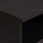 Casa si Gradina - Mobilier - Comode si corpuri - Comode - Cabinet TV cu sertar Negru 100 x 33 x 46 cm Lemn de mango solid - Infinity.ro