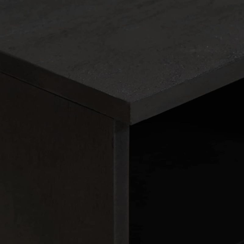 Casa si Gradina - Mobilier - Comode si corpuri - Comode - Cabinet TV cu sertar Negru 70 x 33 x 46 cm Lemn de mango solid - Infinity.ro