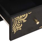 Casa si Gradina - Mobilier - Comode si corpuri - Comode - Cabinet TV cu sertar Negru 100 x 33 x 46 cm Lemn de mango solid - Infinity.ro